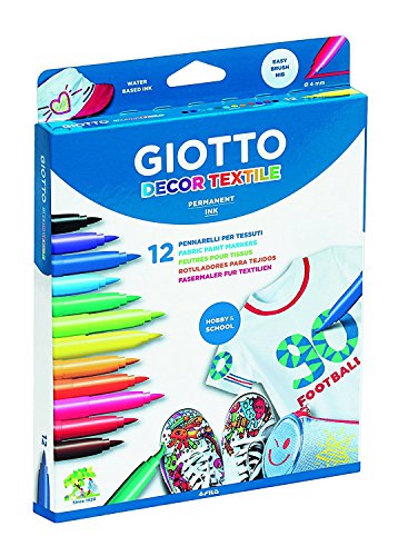 Giotto 4949 00 Decor Fasermaler, 19 x 2,3 x 25,5 cm, 12 Stück (1er Pack) von GIOTTO