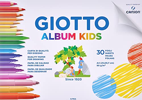 Giotto Kids, Zeichenalbum, 90 g/m², A4, 30 Blatt von GIOTTO