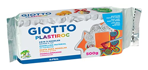 Giotto Modelliermasse Plastiroc, Selbsthärtend, 500 g weiß von GIOTTO