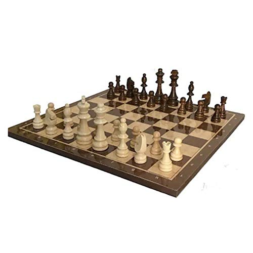 Brettspiel Schachset Holzfigur Dame Mittelalter Schach mit Schachbrett Brettspiel Figurensets Szachy Schachbrett Alle Altersgruppen von GIPFSRIIGR0EEGG