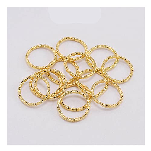 GIVBRO 100 Stück Schlüsselringe offene Biegeringe runde Ringe für DIY Handwerk Schmuck Schlüsselanhänger Herstellung Zubehör Gold, 12 mm von GIVBRO