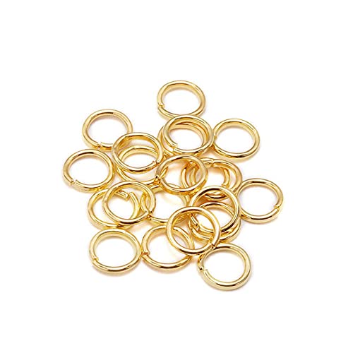 GIVBRO 200 Stück Schlüssel offene Biegeringe Schlüsselanhänger Ringe für DIY Handwerk Schmuck Anhänger Herstellung Zubehör Gold, 12 mm von GIVBRO