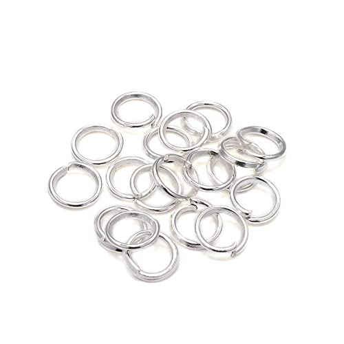 GIVBRO 200 Stück Schlüssel-offene Biegeringe Schlüsselanhänger Ringe für Schmuckanhänger Herstellung DIY Handwerk Zubehör Silber, 6 mm von GIVBRO