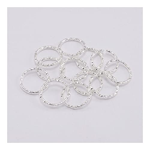 GIVBRO 50 Stück offene Biegeringe runde Schlüsselringe für DIY Handwerk Schmuck Schlüsselanhänger Herstellung Zubehör Silber, 15 mm von GIVBRO