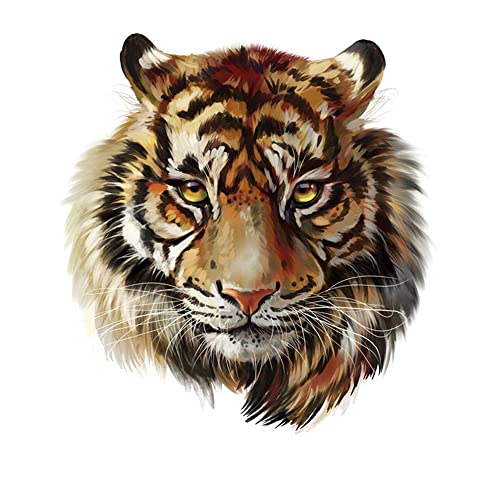 GIVBRO Bügelbild Patch Tiger Applikationen Aufkleber Wärmeübertragung Patch für T-Shirt DIY Zubehör von GIVBRO