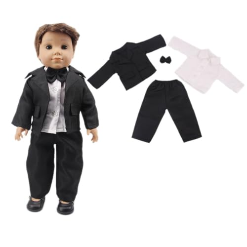 GIVBRO Puppen-Kleidung, Hochzeits-Outfits für 45,7 cm große Jungenpuppen, Kostüm-Zubehör, Puppen-Dekorationen (#B) von GIVBRO