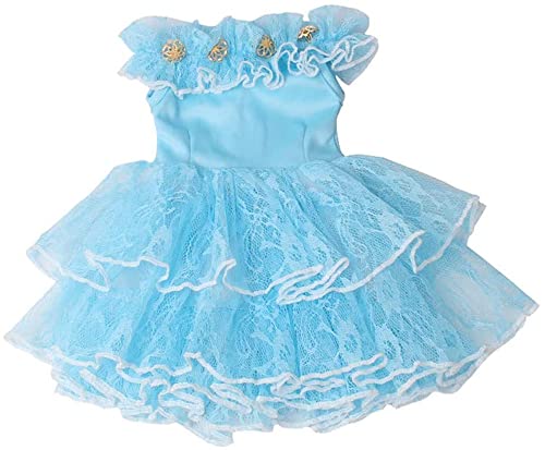 GIVBRO Puppen-Spitzenkleid, langer Rock, Kleidung für 43–46 cm, für Mädchen, Puppen, Freizeit-Outfits, Puppenkleid, Kostüm-Zubehör, 1 Stück (#A) von GIVBRO