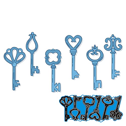 GIVBRO Vintage Key Die Cut Metall Stanzformen Schablone Scrapbooking DIY Prägeschablone Werkzeug für Kartenherstellung (#B) von GIVBRO