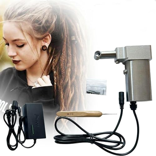 GJGZYY Dreadlocks-Maschine, manuelle elektrische Sofort-Dutt-Strickmaschine, Crochet-Twist-Strickmaschine mit 20 Haken von GJGZYY