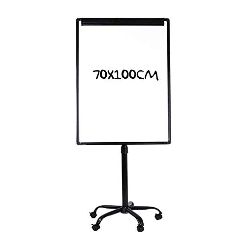Whiteboard - Trocken abwischbare Flipchart-Staffelei mit einstellbarer Höhe, mobiler Präsentationsständer für Bürokonferenzen, Schulungen und Unterricht von GJKKNKJ