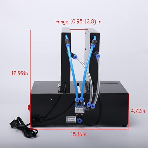 100 mm elektrischer Sattelhefter, Doppelkopf-Schnellhefter, Hefterabstand 25–350 mm frei einstellbar, Bestellpapierstärke 35 Blatt/70 g, für Druckereien, Büros, Verlage von GJLRS