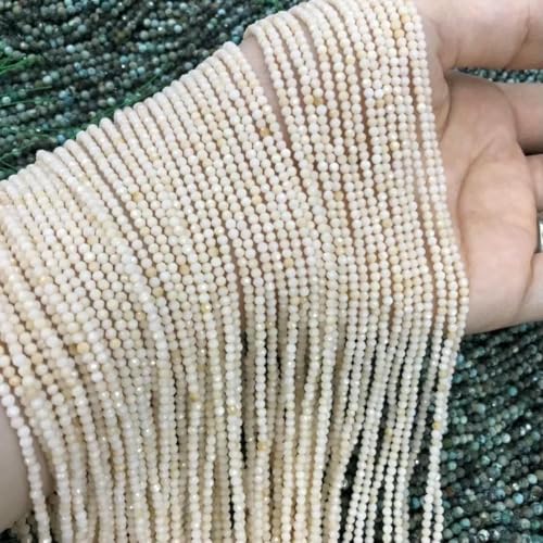 2 3 4,0 mm weiße natürliche Perlmutt-Muschelperlen, kleine Facetten, lose Perlen zur Herstellung von Halsketten, DIY-Armbandzubehör, 4,0 mm 2 3 4,0 mm weiße natürliche Perlmutt-Muschelperlen, kleine Facetten, lose Perlen zur Herstellung von Halsketten, DIY-Armbandzubehör, 4,0 mm von GJUYTD
