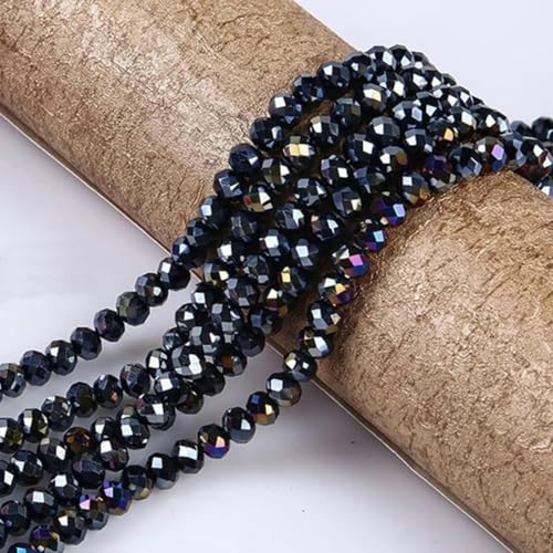 Kristall-Abstandshalterperle, facettierte Rondell-Glasperlen, Schmuckherstellung, verschiedene Schmuckperlen für Armbänder, Halsketten, Zubehör-4SJBZ0624-3-10MM von GJUYTD