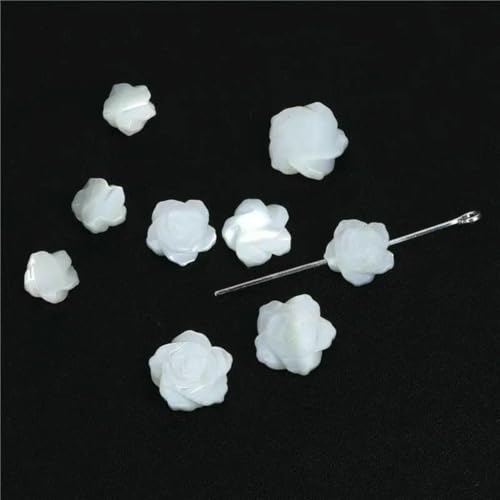 Muschel-Charms, natürlich geschnitzte Perlmutt-Blumenmuschel-Anhänger, Perlen für DIY-Halsketten, Schmuckherstellung, 24 Stück, eine Seite rosa, 5 Stück Muschel-Charms, natürlich geschnitzte Perlmutt-Blumenmuschel-Anhänger, Perlen für DIY-Halsketten, Schmuckherstellung, 24 Stück, eine Seite rosa, 5 Stück von GJUYTD