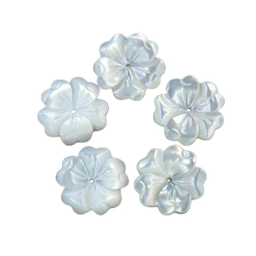 Muschel-Charms, natürlich geschnitzte Perlmutt-Blumenmuschel-Anhänger, Perlen für DIY-Halsketten, Schmuckherstellung, 37 Blumen, 20 mm, 5 Stück Muschel-Charms, natürlich geschnitzte Perlmutt-Blumenmuschel-Anhänger, Perlen für DIY-Halsketten, Schmuckherstellung, 37 Blumen, 20 mm, 5 Stück von GJUYTD