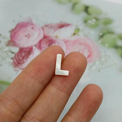 Natürliche Buchstaben-Perlen aus Perlmutt, Muschel, weiß, unregelmäßig, AZ 26, Alphabet-Charm-Perlen, DIY-Schmuckzubehör für Freunde, L, 5 Stück, 10 mm Natürliche Buchstaben-Perlen aus Perlmutt, Muschel, weiß, unregelmäßig, AZ 26, Alphabet-Charm-Perlen, DIY-Schmuckzubehör für Freunde, L, 5 Stück, 10 mm von GJUYTD