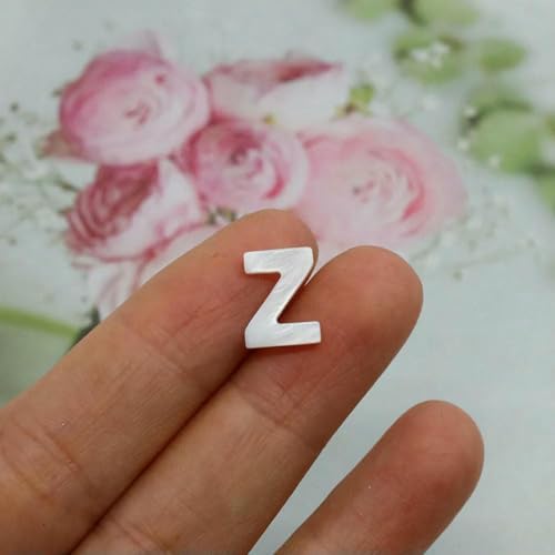 Natürliche Buchstaben-Perlen aus Perlmutt, Muschel, weiß, unregelmäßig, AZ 26, Alphabet-Charm-Perlen, DIY-Schmuckzubehör für Freunde, Z, 5 Stück, 10 mm Natürliche Buchstaben-Perlen aus Perlmutt, Muschel, weiß, unregelmäßig, AZ 26, Alphabet-Charm-Perlen, DIY-Schmuckzubehör für Freunde, Z, 5 Stück, 10 mm von GJUYTD