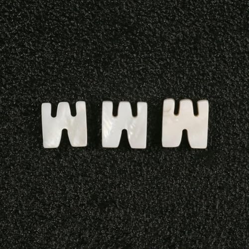 Natürliche Buchstabenperlen aus Perlmutt, A bis Z, 26 Alphabet-Muschel-Charms, Perlen zur Schmuckherstellung, DIY-Armband, handgefertigt, B, 10 x 3,0 mm, 2 Stück Natürliche Buchstabenperlen aus Perlmutt, A bis Z, 26 Alphabet-Muschel-Charms, Perlen zur Schmuckherstellung, DIY-Armband, handgefertigt, B, 10 x 3,0 mm, 2 Stück von GJUYTD