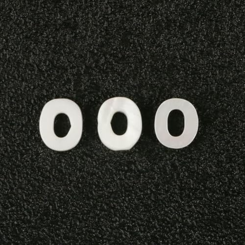 Natürliche Buchstabenperlen aus Perlmutt, A bis Z, 26 Alphabet-Muschel-Charms, Perlen zur Schmuckherstellung, DIY-Armband, handgefertigt, O, 11 x 3,0 mm, 2 Stück Natürliche Buchstabenperlen aus Perlmutt, A bis Z, 26 Alphabet-Muschel-Charms, Perlen zur Schmuckherstellung, DIY-Armband, handgefertigt, O, 11 x 3,0 mm, 2 Stück von GJUYTD