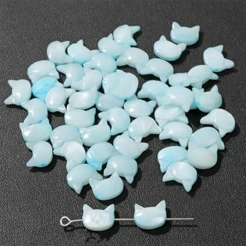 Niedliche Kaninchen-Muschelperlen, Katzen-Charms, bunte natürliche Perlmutt-Muschel, lose Perlen zur Schmuckherstellung, DIY-Halskette, Armband, 18 Katze, 10 x 8, 3 Stück Niedliche Kaninchen-Muschelperlen, Katzen-Charms, bunte natürliche Perlmutt-Muschel, lose Perlen zur Schmuckherstellung, DIY-Halskette, Armband, 18 Katze, 10 x 8, 3 Stück von GJUYTD