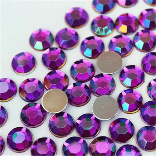 100 Stück 8 mm AB Bunte flache Rückseite runde Steine und Kristalle Acryl Strass Applikation DIY Kleidungsdekoration ZZ759-Dunkelviolett AB-8 mm-100 Stück 100 Stück 8 mm AB Bunte flache Rückseite runde Steine und Kristalle Acryl Strass Applikation DIY Kleidungsdekoration ZZ759-Dunkelviolett AB-8 mm-100 Stück von GJUYTI