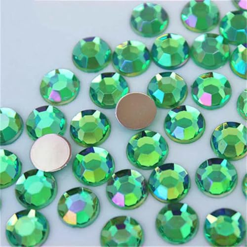 100 Stück 8 mm AB Bunte flache Rückseite runde Steine und Kristalle Acryl-Strass-Applikation DIY Kleidungsdekoration ZZ759-Grün AB-8 mm-100 Stück 100 Stück 8 mm AB Bunte flache Rückseite runde Steine und Kristalle Acryl-Strass-Applikation DIY Kleidungsdekoration ZZ759-Grün AB-8 mm-100 Stück von GJUYTI