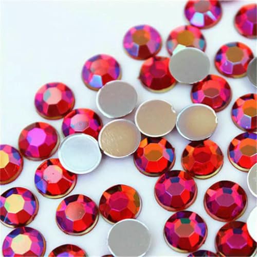 100 Stück 8 mm AB Bunte flache Rückseite runde Steine und Kristalle Acryl-Strass-Applikation DIY Kleidungsdekoration ZZ759-Rot AB-8 mm-100 Stück 100 Stück 8 mm AB Bunte flache Rückseite runde Steine und Kristalle Acryl-Strass-Applikation DIY Kleidungsdekoration ZZ759-Rot AB-8 mm-100 Stück von GJUYTI