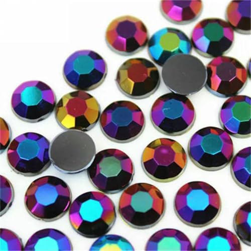 100 Stück 8 mm AB Bunte flache Rückseite runde Steine und Kristalle Acryl-Strass-Applikation DIY Kleidungsdekoration ZZ759-Schwarz AB-8 mm-100 Stück 100 Stück 8 mm AB Bunte flache Rückseite runde Steine und Kristalle Acryl-Strass-Applikation DIY Kleidungsdekoration ZZ759-Schwarz AB-8 mm-100 Stück von GJUYTI