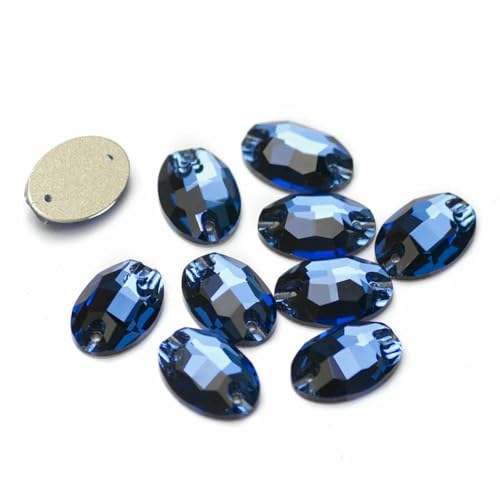 3210 ovale Aufnähsteine aus Glas, Strasssteine in AAAAA-Qualität, zum Aufnähen für Strass-Applikationen, Kleider, Kleidung, Saphir, 17 x 24,0 mm, 9 Stück 3210 ovale Aufnähsteine aus Glas, Strasssteine in AAAAA-Qualität, zum Aufnähen für Strass-Applikationen, Kleider, Kleidung, Saphir, 17 x 24,0 mm, 9 Stück von GJUYTI