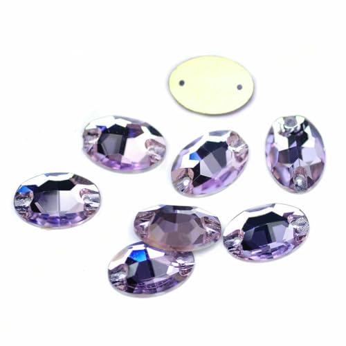 3210 ovale Aufnähsteine aus Glas, Strasssteine in AAAAA-Qualität, zum Aufnähen für Strass-Applikationen, Kleider, Kleidung, Violett, 17 x 24,0 mm, 9 Stück 3210 ovale Aufnähsteine aus Glas, Strasssteine in AAAAA-Qualität, zum Aufnähen für Strass-Applikationen, Kleider, Kleidung, Violett, 17 x 24,0 mm, 9 Stück von GJUYTI