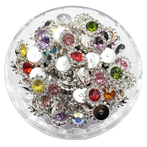 8–12 mm Krallen-Strasssteine, Perlensteine zum Aufnähen, Kristalle, Glasperlen, silberne Basissteine, Strassbesatz, Nähzubehör, Bastel-Edelsteine, S, gemischte Farben, 12 mm, 100 Stück 8–12 mm Krallen-Strasssteine, Perlensteine zum Aufnähen, Kristalle, Glasperlen, silberne Basissteine, Strassbesatz, Nähzubehör, Bastel-Edelsteine, S, gemischte Farben, 12 mm, 100 Stück von GJUYTI
