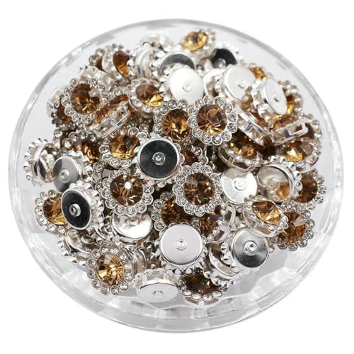 8–12 mm Krallen-Strasssteine, Perlensteine zum Aufnähen, Kristalle, Glasperlen, silberne Basissteine, Strassbesatz, Nähzubehör, Bastel-Edelsteine, S-Lt Col Topas, 8 mm, 100 Stück 8–12 mm Krallen-Strasssteine, Perlensteine zum Aufnähen, Kristalle, Glasperlen, silberne Basissteine, Strassbesatz, Nähzubehör, Bastel-Edelsteine, S-Lt Col Topas, 8 mm, 100 Stück von GJUYTI