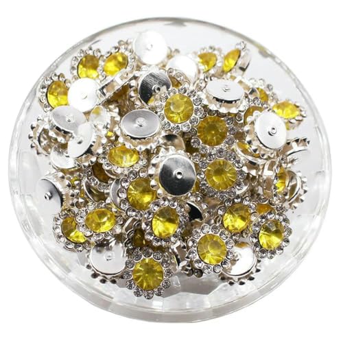 8–12 mm Krallen-Strasssteine, Perlensteine zum Aufnähen, Kristalle, Glasperlen, silberne Grundsteine, Strassbesatz, Nähzubehör, Bastel-Edelsteine, S-Citrin, 12 mm, 100 Stück 8–12 mm Krallen-Strasssteine, Perlensteine zum Aufnähen, Kristalle, Glasperlen, silberne Grundsteine, Strassbesatz, Nähzubehör, Bastel-Edelsteine, S-Citrin, 12 mm, 100 Stück von GJUYTI