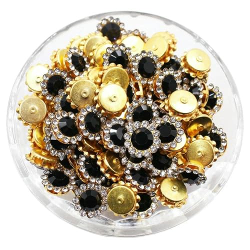 8 mm – 12 mm Krallen-Strasssteine, Perlensteine zum Aufnähen, Kristalle, Glasperlen, silberne Basissteine, Strassbesatz, Nähzubehör, Bastel-Edelsteine, G-Schwarz, 10 mm, 100 Stück 8 mm – 12 mm Krallen-Strasssteine, Perlensteine zum Aufnähen, Kristalle, Glasperlen, silberne Basissteine, Strassbesatz, Nähzubehör, Bastel-Edelsteine, G-Schwarz, 10 mm, 100 Stück von GJUYTI