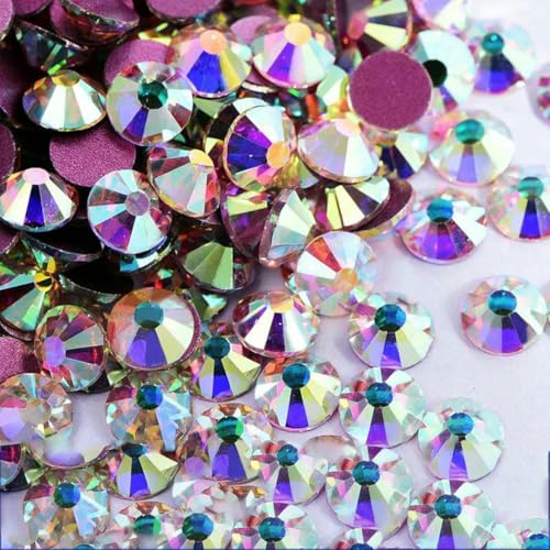 Glitzersteine SS3–SS50, flache Rückseite, klarer Kristall, nicht Hotfix-Strasssteine, Nagelkunst-Dekoration, Strasssteine, Kristall AB1–SS3, 1,4,0 mm – 1440 Stück Glitzersteine SS3–SS50, flache Rückseite, klarer Kristall, nicht Hotfix-Strasssteine, Nagelkunst-Dekoration, Strasssteine, Kristall AB1–SS3, 1,4,0 mm – 1440 Stück von GJUYTI
