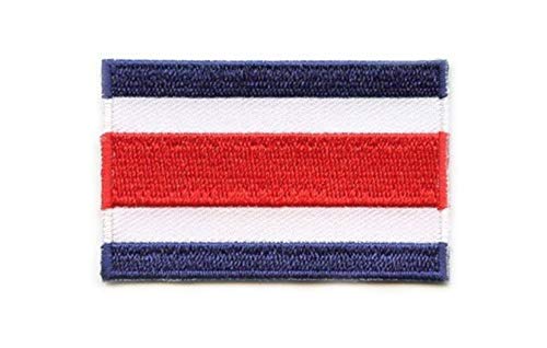 Aufnäher Costa Rica Nationalflagge zum Aufbügeln bestickt von GK