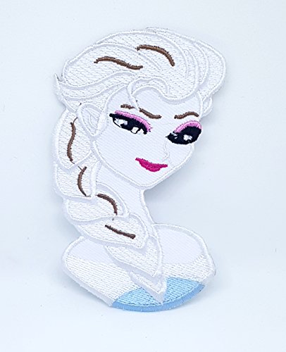 Elsa Frozen Charakter bestickt Patch Eisen auf Mädchen Fancy Kleid Logo von GK