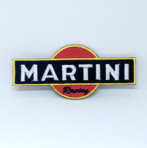 Martini Racing Sponsorship Aufnäher zum Aufbügeln oder Aufnähen, bestickt von GK