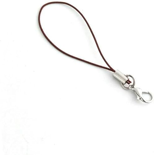 20 Stück Telefon-Lanyard mit Karabinerverschluss, Polyester, Handy-Gurtband, Kordel für DIY-Lanyards, Schlüsselanhänger, Bastelzubehör, Hellbraun von GKLUTV