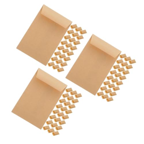 3 Sätze Saatgutverpackungs-umschlagbeutel Briefumschläge Aus Saatpapier Papiermünzenpakete Umschläge Verpacken Kleine Samenumschläge Kraftpapier Light Brown 50 Stück * 3 GLEAVI von GLEAVI