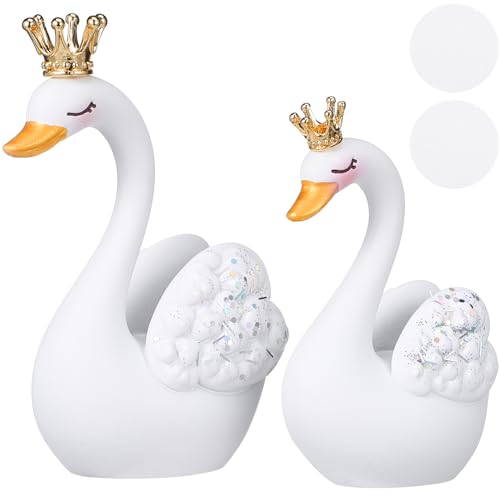 GLEAVI 1 Paar Schwan-Ornamente Figur Tischdekoration Schwan Innere Schwan Dekoration Schwanen-armaturenbrettdekorationen Basteln Sie Schwanenstatuen Aquamarin Weiß Harz GLEAVI 1 Paar Schwan-Ornamente Figur Tischdekoration Schwan Innere Schwan Dekoration Schwanen-armaturenbrettdekorationen Basteln Sie Schwanenstatuen Aquamarin Weiß Harz von GLEAVI