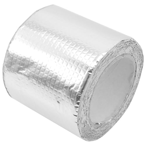 GLEAVI 1 Rolle Butylband aus Aluminiumfolie Wassersperrband Dachband Dichtungsband für Dach Fugendichtband Reparaturband Klebeband alufolie Wohnmobil-Dachdichtmittel Dachdichtband Silver von GLEAVI