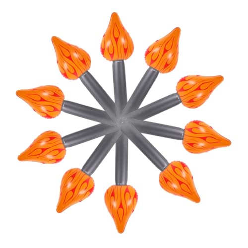 GLEAVI 10 Stück Aufblasbare Flammenbrennerballon aus PVC aufblasbares Performance Requisiten drinnen Dekoration luftballons dekorative Fackel Taschenlampe für Bühnenauftritte GLEAVI 10 Stück Aufblasbare Flammenbrennerballon aus PVC aufblasbares Performance Requisiten drinnen Dekoration luftballons dekorative Fackel Taschenlampe für Bühnenauftritte von GLEAVI