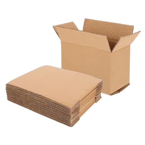 GLEAVI 10 Stück Kartonverpackungsbox Briefkasten Kleine Aufbewahrungsboxen Aus Karton Wellpappe Versandkartons Für Kleine Unternehmen Versandkartons Aus Wellpappe Wellpapier von GLEAVI