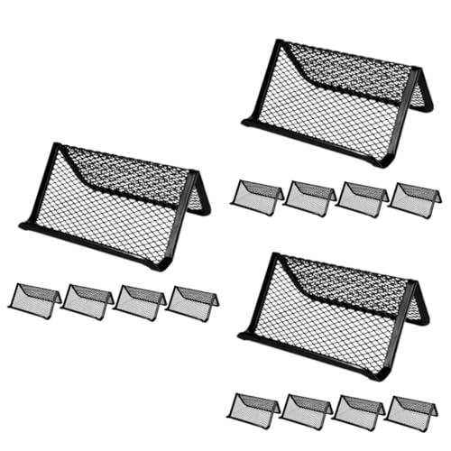 GLEAVI 15 Stück Visitenkartenhalter Aus Netzstoff Visitenkartenständer Aus Netzstoff Visitenkartenhalter Aus Metall Visitenkartenständer Aus Metall Visitenkartenhalter Für von GLEAVI
