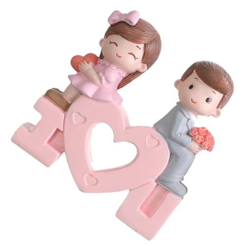 GLEAVI 1Stück Cartoon Puppe Ornament aus Harz Kuchen Figur für Hochzeitsfeiern Babypartys und Romantische Anlässe und Sicher GLEAVI 1Stück Cartoon Puppe Ornament aus Harz Kuchen Figur für Hochzeitsfeiern Babypartys und Romantische Anlässe und Sicher von GLEAVI