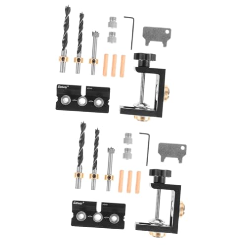 GLEAVI 2 Sätze Fixierstiftbefestigung Dübelvorrichtungssatz Schrankbeschläge holzwerkzeug werkzeug holzbearbeitung Schrank-Hardware-Vorrichtung schrank scharnier lehre Rostfreier Stahl von GLEAVI