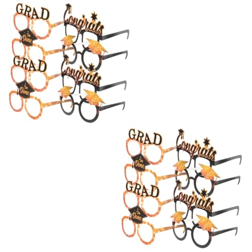 GLEAVI 2 Sätze Papierbrillen Dekoration Rahmen Abschluss Requisiten Für Schulfotos Erwachsene Grad Gastgeschenke Cool Led Partybrille Partygläser Aus Papier 8 Stück * 2 GLEAVI 2 Sätze Papierbrillen Dekoration Rahmen Abschluss Requisiten Für Schulfotos Erwachsene Grad Gastgeschenke Cool Led Partybrille Partygläser Aus Papier 8 Stück * 2 von GLEAVI