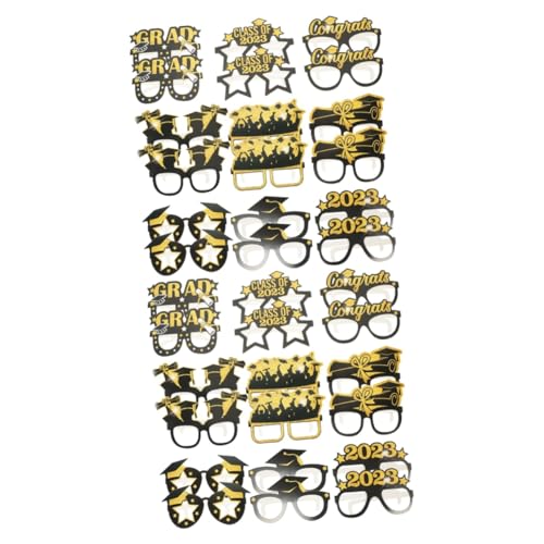 GLEAVI 2 Sätze Papierbrillen Requisiten Abschluss Grad Photo Booth Requisiten Partybrillen Aus Papier Geformt Schule Rave Die Verkaufsstand Spaß Gläser Rahmen 18 Stück * 2 GLEAVI 2 Sätze Papierbrillen Requisiten Abschluss Grad Photo Booth Requisiten Partybrillen Aus Papier Geformt Schule Rave Die Verkaufsstand Spaß Gläser Rahmen 18 Stück * 2 von GLEAVI