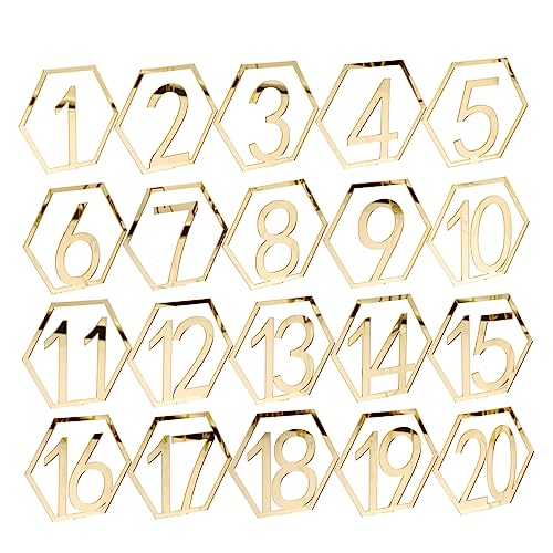 GLEAVI 20 Digitale Tischkarten Für Hochzeiten Rustikale Dekoration Dusche Abendessen Party Tischnummernhalter Tischdekoration Empfang Golden Für Verlobung Esszimmer GLEAVI 20 Digitale Tischkarten Für Hochzeiten Rustikale Dekoration Dusche Abendessen Party Tischnummernhalter Tischdekoration Empfang Golden Für Verlobung Esszimmer von GLEAVI